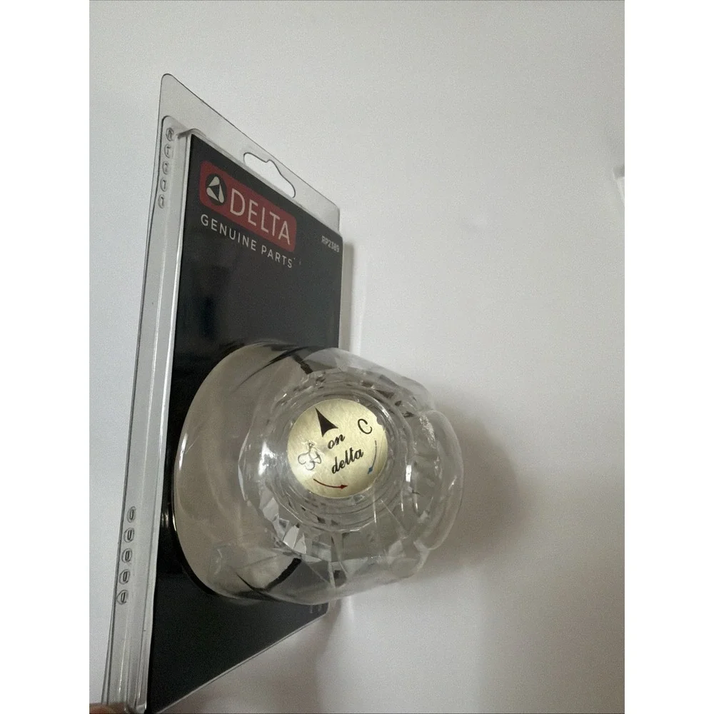 Delta Faucet RP2389 Single Clear Knob Handle‎ Kit with Button and Set Screw